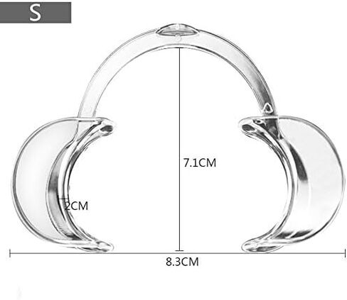 3Pcs Transparent Autoclavable Dental Teeth Whitening Lip and Cheek Retractor Dentist Mouth Opener Repeat Use Cheek Retractors Handpieces and Instruments in Saudi Arabia