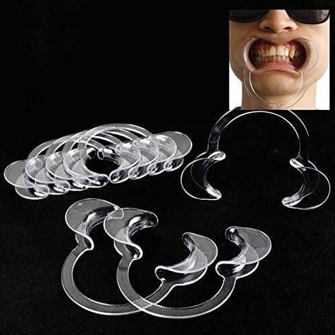 3Pcs Transparent Autoclavable Dental Teeth Whitening Lip and Cheek Retractor Dentist Mouth Opener Repeat Use Cheek Retractors Handpieces and Instruments in Saudi Arabia