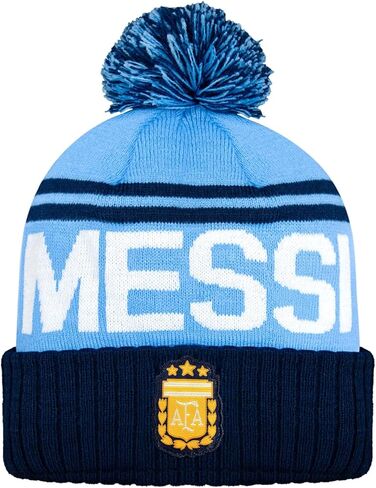 Icon Sports Compatible Argentina Messi 10 Soccer Beanie Men Size - 2 Tones Color Light Blue in Saudi Arabia