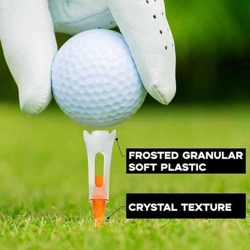 heyous 10PCS Orange Plastic Golf Tee Peg Length 3.346 Inch Golf Equipment Suitable for Casual Gaming and Competitive Tournaments in Saudi Arabia