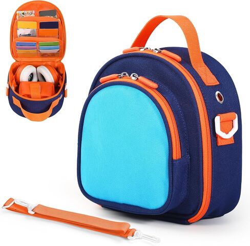 الحمل المتوافق مع Yoto Mini (2024 Edition) ، 30 بطاقة تخزين بطاقات مع حزام المقبض والكتف ، حالة حماية السفر لملحقات اللاعب وسماعات الرأس (الأزرق) in Kuwait