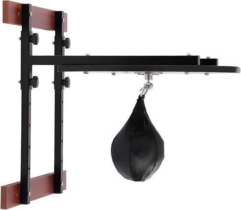 Wall Mounted Home Boxing Training Equipment, Speed Bag Platform Kit 360°Swivel Fitness Training Punching Bag Set Heavy Duty Boxing Practice Speed Bag with Adjustable Height for Home Office in Saudi Arabia