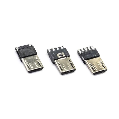 fengpeng 20/50/100pcs Micro USB 2.0 Male 4p/5Pin Connectors Connector Port Jack Tail Sockect Plug Terminal for DIY(5 pin,20 Piece) in Saudi Arabia