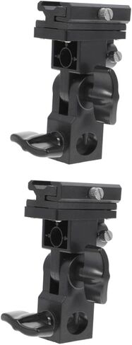 STOBOK Adjustable Light Stand Adapter with Umbrella Swivel Holder Photography Flash Bracket for Multi Directional Lighting Compatible with Reflector Umbrellas and Floor Lamp Stands in Saudi Arabia