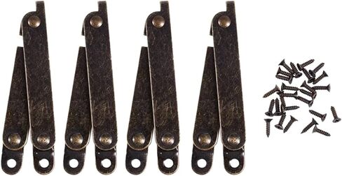 صندوق أثاث قابل للدوران وغطاء قابل للطي ومفصلة داعمة بلون برونزي 4 قطع in Kuwait