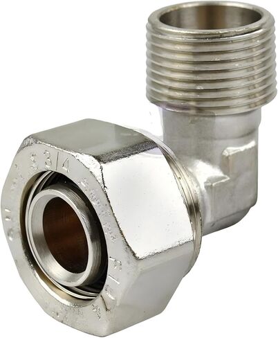 ضواغط الهواء M8088 تركيب الكوع 90 درجة - لتوصيل نظام أنابيب الهواء Maxline - استبدال تركيب محول الضواغط - أنابيب 3/4 × 3/4 بوصة ذكر NPT 175 رطل لكل بوصة مربعة - أجزاء ضاغط الهواء in Kuwait