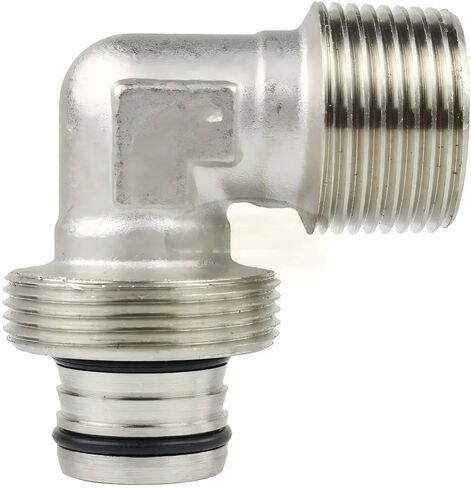 ضواغط الهواء M8088 تركيب الكوع 90 درجة - لتوصيل نظام أنابيب الهواء Maxline - استبدال تركيب محول الضواغط - أنابيب 3/4 × 3/4 بوصة ذكر NPT 175 رطل لكل بوصة مربعة - أجزاء ضاغط الهواء in Kuwait