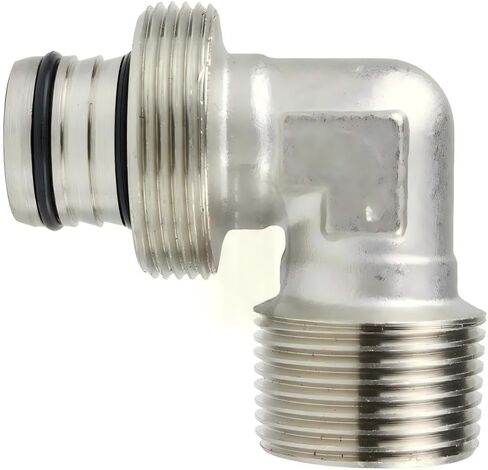 ضواغط الهواء M8088 تركيب الكوع 90 درجة - لتوصيل نظام أنابيب الهواء Maxline - استبدال تركيب محول الضواغط - أنابيب 3/4 × 3/4 بوصة ذكر NPT 175 رطل لكل بوصة مربعة - أجزاء ضاغط الهواء in Kuwait