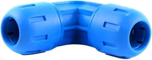 كوع أنابيب الهواء المضغوط F1003 - لتوصيل نظام أنابيب الهواء المضغوط FastPipe السريع - استبدال تركيب الكوع 90 درجة - أختام حلقة زرقاء على شكل حرف O مقاس 3/4 بوصة - أجزاء ضاغط الهواء in Kuwait