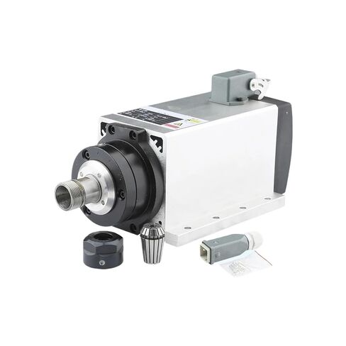 3.0kw ER20 air Cooled Spindle Motor Chuck 4 Bearings 220V 380V Square Flange(3.0kw 220V) in Saudi Arabia