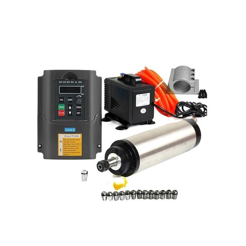 1.5KW ER11 Water-Cooled Spindle Motor + 1.5kw VFD Inverter + 65mm Fixture + Water pump/5m Pipe + 13 Chucks(220V) in Saudi Arabia