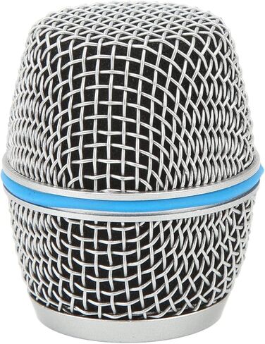Replacement Microphone Grill for Beta87A, Microphone Ball Head Mesh Grill Inner Foam Filter, Stainless Steel Grille Mic Ball Head, Microphone Accessories Metal Microphone Grille. in Kuwait