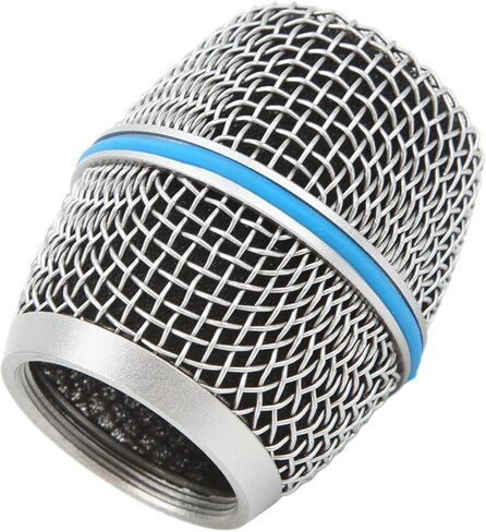 Replacement Microphone Grill for Beta87A, Microphone Ball Head Mesh Grill Inner Foam Filter, Stainless Steel Grille Mic Ball Head, Microphone Accessories Metal Microphone Grille. in Kuwait