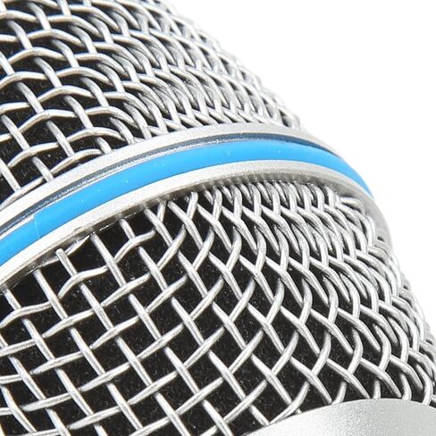 Replacement Microphone Grill for Beta87A, Microphone Ball Head Mesh Grill Inner Foam Filter, Stainless Steel Grille Mic Ball Head, Microphone Accessories Metal Microphone Grille. in Kuwait