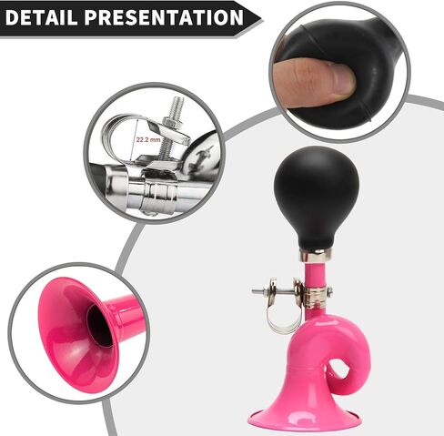 Bike Horn for Adults Classic Horn Metal Squeeze Clown Horn, Fits All Bicycle Handle Bar, Loud Sounds in Saudi Arabia