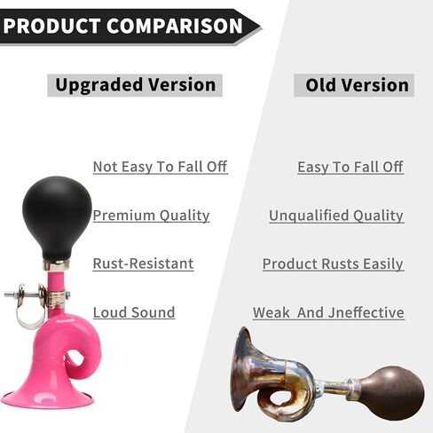 Bike Horn for Adults Classic Horn Metal Squeeze Clown Horn, Fits All Bicycle Handle Bar, Loud Sounds in Saudi Arabia