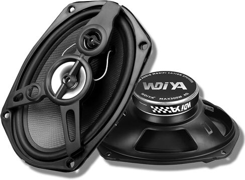 Upgrade 6.5" Car Midrange Speakers, 300W Peak Power Carbon Fiber Cones, 4 Ohm Mid-Bass Stereo Audio – High Sensitivity, Shockproof Design (Pair) in Kuwait