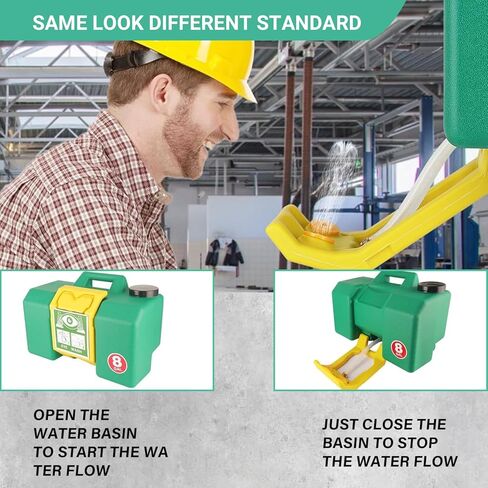 Portable Eyewash Station - 2026 Eye Wash Station with Ansi Certified OSHA-Approved, 8 Gallon Wall Mount Eye Washing Station with Dual Spray in Kuwait