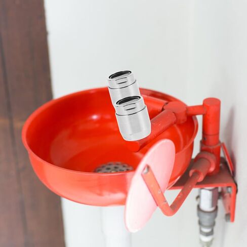 فوهة غسيل العين iplusmile مع فلتر لمحطة غسيل العين في حالات الطوارئ، فوهة شطف السلامة الصناعية للاستخدام في المختبر والمصنع in Kuwait