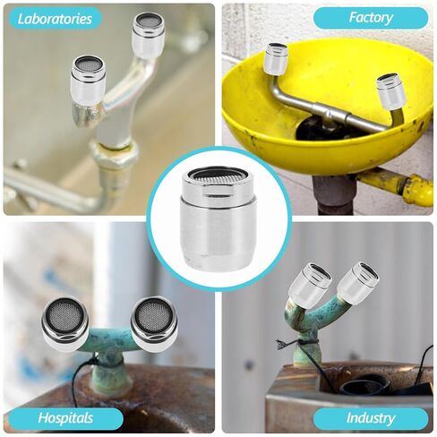 فوهة غسيل العين iplusmile مع فلتر لمحطة غسيل العين في حالات الطوارئ، فوهة شطف السلامة الصناعية للاستخدام في المختبر والمصنع in Kuwait