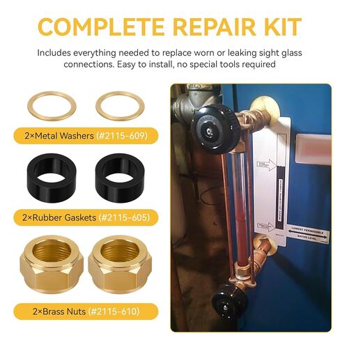 أجزاء جهاز البخار الزجاجي مقاس 5/8 بوصة، حشوات معرف، غسالات، مجموعة صواميل نحاسية، غلاية بخارية، طقم إصلاح صمام زجاجي للمجوهرات وأجهزة البخار وغلايات البخار، أجزاء الغلايات in Kuwait