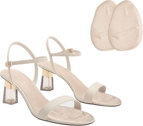 Ball of Foot Cushions Foot Pads for High Heels Sports Shoes Leather Shoes Women Men, Black and Beige in Saudi Arabia