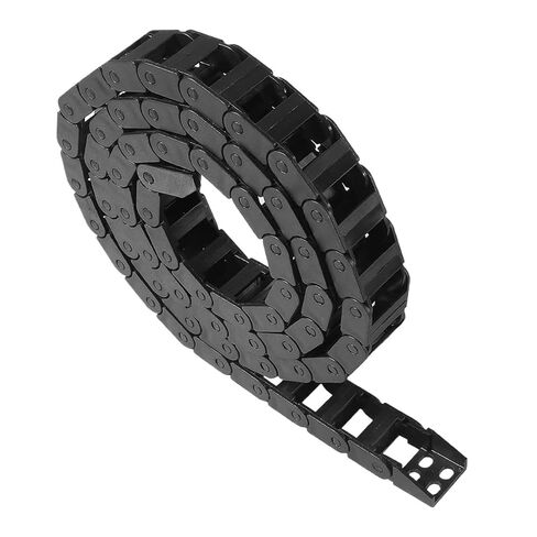7x15mm Cable Carrier Drag Chain Closed Type Plastic Flexible Nylon Chains 1M with End Connectors for Printer Machine in Saudi Arabia