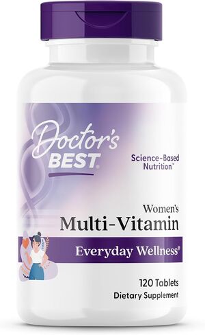 Doctor's Best Women's Multi-Vitamin, Everyday Wellness, Supports Immunity, Non-GMO, Gluten Free, 120 Tablets in Saudi Arabia