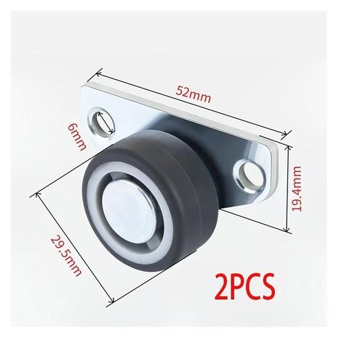 2PCS Sliding Door Track Pulley Silent Vertical Micro Furniture Mobile Load-Bearing Universal Support Door Hanging Pulley(Side Oriented 2pcs) in Saudi Arabia