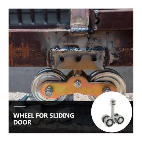 Barn Door Rollers 4 Wheel Trolley Assembly Roller Heavy Duty Sliding Door Hanger Ceiling Mount Barn Door Hardware for Wardrobe in Saudi Arabia