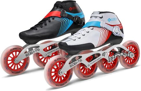 Bont Skates - Inline Speed Skating Racing Skates - GT4 Skate Boots + 6061 Frame + Elemental Wheels + ABEC5 Bearings in Kuwait