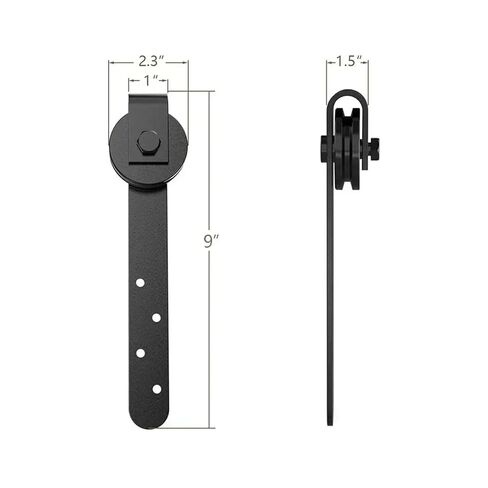 1 Set Sliding Barn Door Hardware Cabinet Top Mounted Hanging Hanger Track Home Cabinet Doors Steel Rail Set Smooth Silent in Saudi Arabia