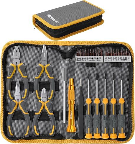 Hi-Spec 39pc Electronics Repair & Opening Tool Kit Set for Laptops, Phones, Devices, Computer & Gaming Accessories. Precision Small Screwdrivers with Pentalobe Bits for iPhones & MacBooks in Kuwait