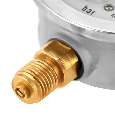 1500 psi Hydraulic g1 4 Tool 9×7×4 0-250bar 0-3750psi g1 4 63mm dial Hydraulic Water Pressure Meter Thread 1 4 Pressure in Kuwait