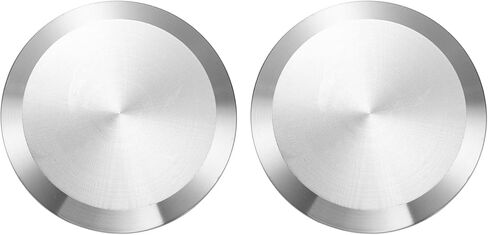 PATIKIL Tri Sanitary Clamp End Cap, 2Pcs 304 Stainless Steel Solid Sanitary Fitting Cap Plug Fits for 2.5"(64mm) Tube OD Ferrule Flange 77.5mm OD Fitting Clamp, Silver in Saudi Arabia