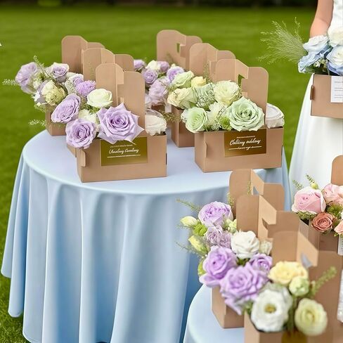 حاملة مشروبات ورقية كرافت مكونة من كوبين مع مقبض، حوامل مشروبات للاستعمال مرة واحدة عند تناول الطعام في الخارج والتوصيل، 20 عبوة in Kuwait