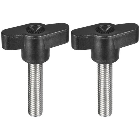 2Pcs Clamping Screw Knob, M8 x 35mm Metric 304 Stainless Steel T Shaped Thumb Screws Handle for Quick Remove Hand Tightening Knob Replacement in Saudi Arabia