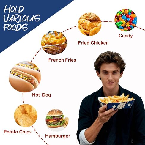 Assembled Baseball Party Food Trays 100 Pack Disposable Paper Serving Tray for Snacks Nachos Hot Dogs Popcorn BBQ(2.2lb in Saudi Arabia