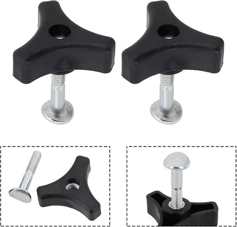 طقم مكون من قطعتين من البلاستيك بمقبض مثلث وصمولة ومسمار لولبي، بطول 2 بوصة، متوافق مع أجزاء وملحقات ماكينة جزازة العشب in Kuwait