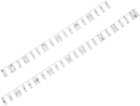 2pcs Piano Letter Stickers for Keys Removable Piano Keyboard Stickers No Adhesive Left Sweat and Wear-resistant in Saudi Arabia