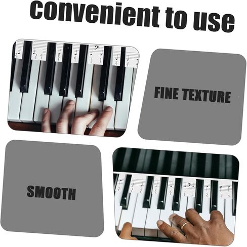 2pcs Piano Letter Stickers for Keys Removable Piano Keyboard Stickers No Adhesive Left Sweat and Wear-resistant in Saudi Arabia