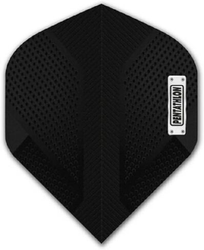 US Darts 3 Sets (9 Flights) Pentathlon Standard Carbon Black Dart Flights - 100 Micron Ex-Tough in Saudi Arabia