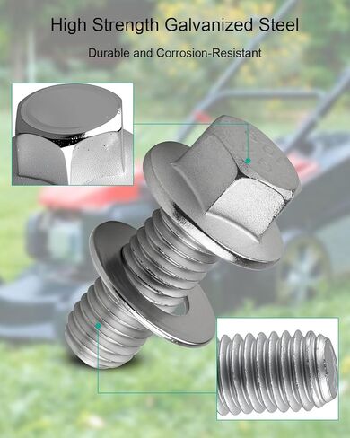 2Pcs Blade Bolt Set Fit for Honda HRC215 HRS216 HRR216 HRN216 HRX217 Lawn Mower Rotary Blade, Replace 90105-VA3-J01 Bolt 90502-VG3-000 Washer in Saudi Arabia