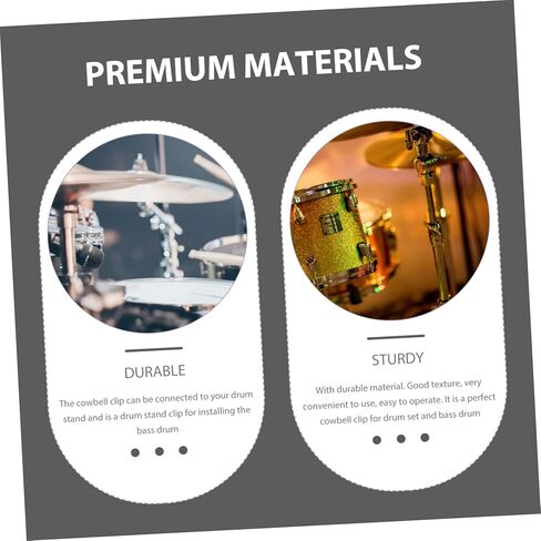 Cowbell Bracket for Drum Set Bass Drum Mounting Extension Strong and Wear-Resistant in Saudi Arabia