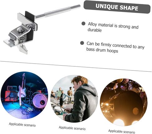 Cowbell Bracket for Drum Set Bass Drum Mounting Extension Strong and Wear-Resistant in Saudi Arabia