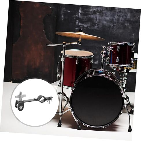 Drum Cowbell Mounting Clamp Percussion Bracket Ergonomic Ratchet Angle Easy Installation for Versatile Drum Setup for Drummers of All Skill Levels in Saudi Arabia