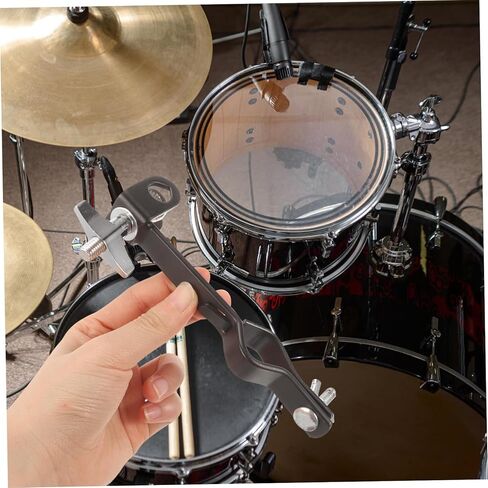 Drum Cowbell Mounting Clamp Percussion Bracket Ergonomic Ratchet Angle Easy Installation for Versatile Drum Setup for Drummers of All Skill Levels in Saudi Arabia