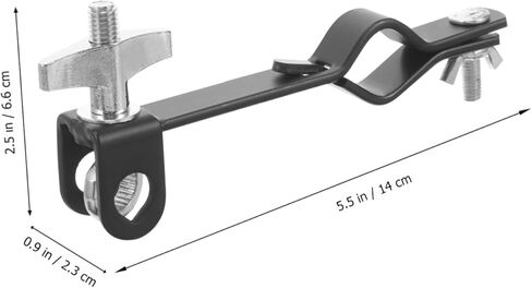 Drum Cowbell Mounting Clamp Percussion Bracket Ergonomic Ratchet Angle Easy Installation for Versatile Drum Setup for Drummers of All Skill Levels in Saudi Arabia