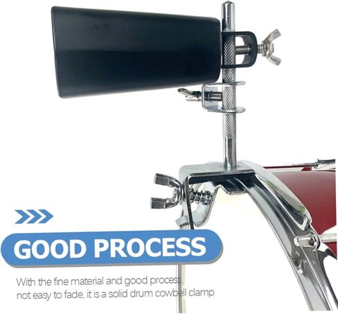 Musical Cowbell Mount Clip Metal Drum Clamp for Cowbell Holder Easy Install in Saudi Arabia
