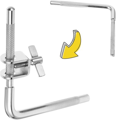 Drum Cymbals Accessory Cowbell Mounting Clamp with Drum Clip l Shape Bracket for Easy Installation in Saudi Arabia